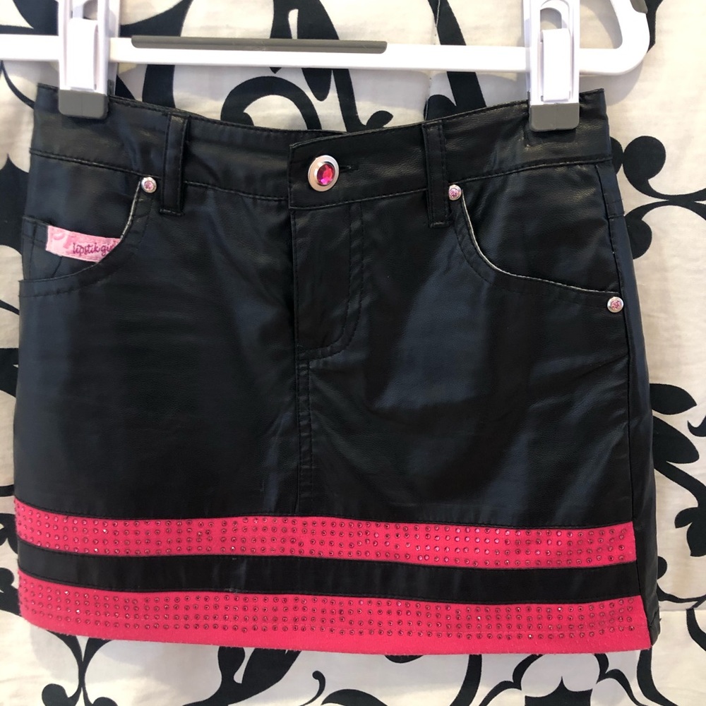 Lipstik Girls Designer Pleather Skirt